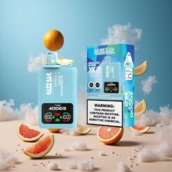 Malinowy Lód-Truskawka Arbuz Guma Balonowa Razz Bar 40000 Zaciągnięć Wyświetlacz Mocy vape wholesale Poland
