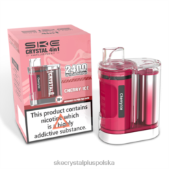 SKE zestaw kapsułek 4 w 1 kryształ 2400 lód wiśniowy 62FJ99 SKE Vape Review