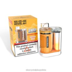 SKE zestaw kapsułek 4 w 1 kryształ 2400 tropikalny, mieszany 62FJ9 SKE Vape Review
